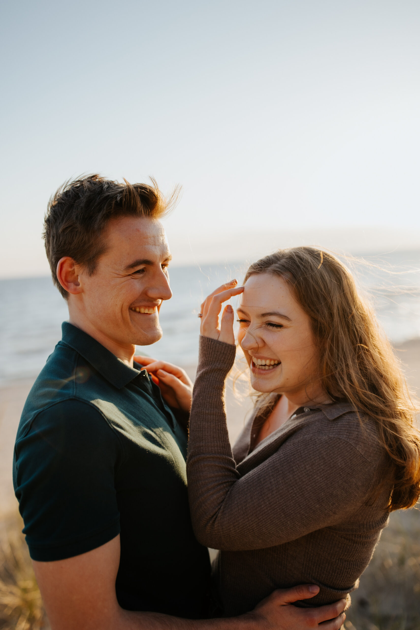 sunset beach engagement golden hour-20